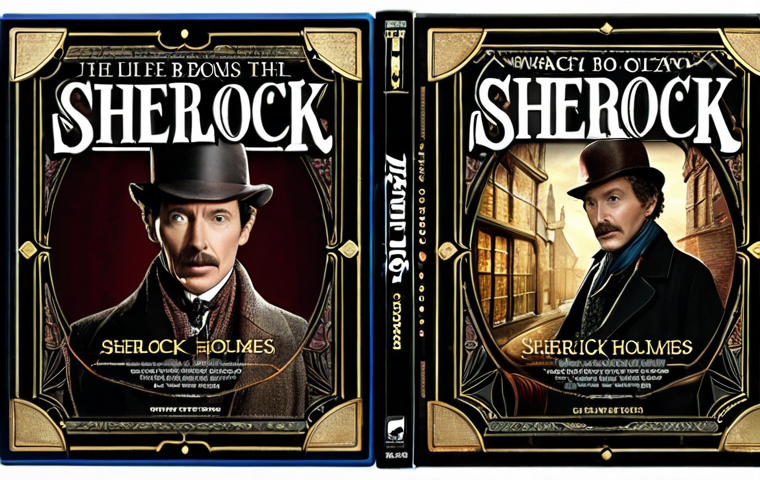 **Sherlock Holmes Blu-ray Collection:** A beautifully packaged Blu-ray set of Sherlock Holmes movies, highlighting the crisp image quality and bonus features.
