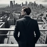 인셉션 캐스팅 비하인드 - A man with the intense gaze and slightly tormented expression of Dom Cobb (resembling Leonardo DiCap...